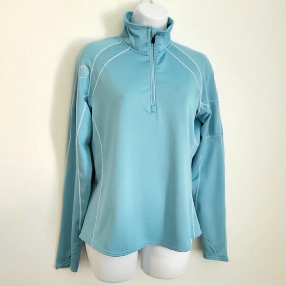 Brooks Equilibrium Tech Womens Half Zip Sweatshirt Pullover Blue- M - Picture 8 of 9